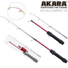 Удочка зимняя 2 колена Akara Ice Jig Compact (25-50гр), 55 см