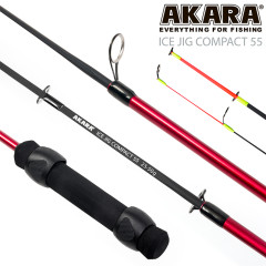Удочка зимняя 2 колена Akara Ice Jig Compact (25-50гр), 55 см