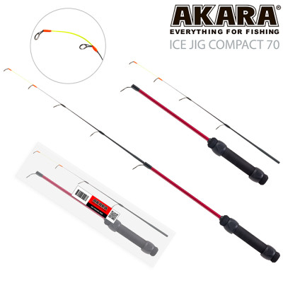 Удочка зимняя 2 колена Akara Ice Jig Compact (3-7гр), 70 см - фото, цена в Магазин товаров для рыбалки и туризма - Fishers.by